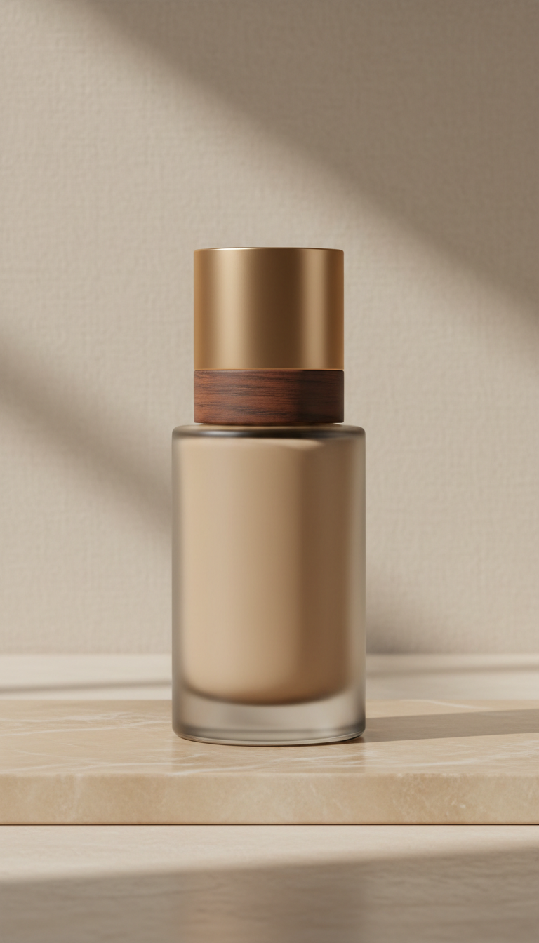 Luxury Glass Beauty Bottle with Weighted Base